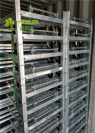 溶接されたワイヤー温室は花のトロリー棚の植物のカートIso9001の証明を運びます