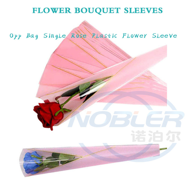 Aierflorist の透明なプラスチック花の袖は切り花のための単一のバラの包装を袋に入れます