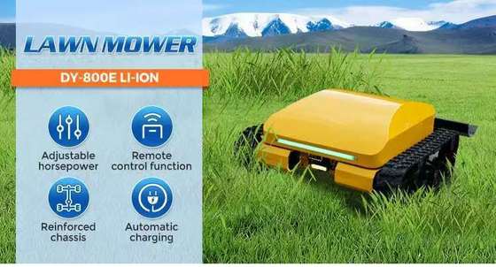 リモコン制御のインテリジェントクローバー草刈機,リチウム鉄リン酸塩 (LiFePO4) バッテリー,四輪駆動,省エネ・環境に優しい,連続運転3時間