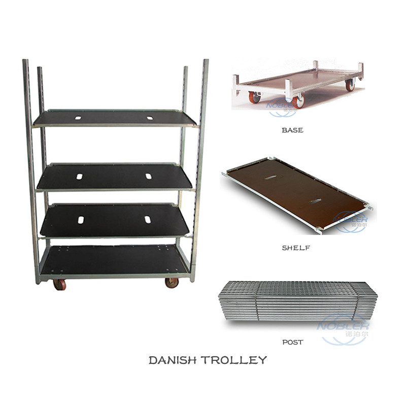 1350 * 562 * 1900mm 標準コンテナ フラワーロジスティック ターンオーバー トラック ナイロンホイール ローヤリング 強い冷たい電熱